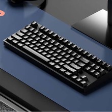 C87樱桃键盘 黑色有线机械键盘电竞游戏办公键盘 87键青轴
