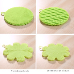 Soap Mold Silicone Dishwashing Brush Household Fruit and Vegetable Cleaning Brush Thick Insulated Mat Kitchen Cleaning Supplies