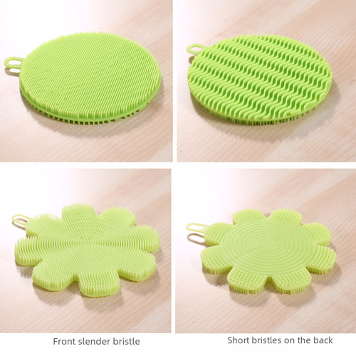 Soap Mold Silicone Dishwashing Brush Household Fruit and Vegetable Cleaning Brush Thick Insulated Mat Kitchen Cleaning Supplies