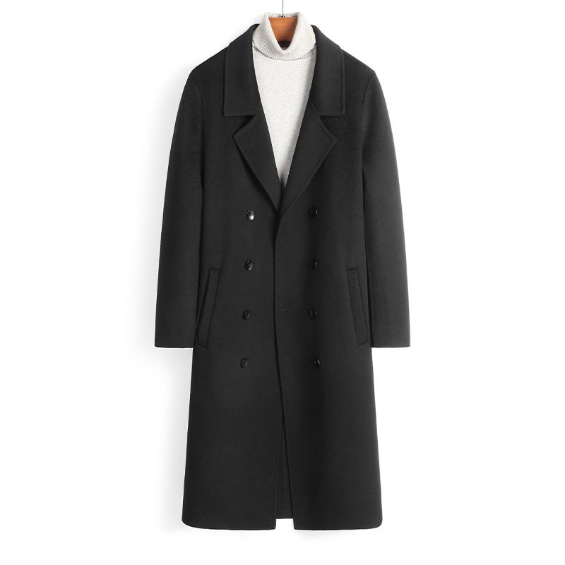 2026 High-End 100% Wool Double-Sided Woolen Coat, Premium Woolen Overcoat for Men, Over-The-Knee Wool Coat Wholesale 2026 High-End 100% Wool Double-Sided Woolen Coat, Premium Woolen Overcoat for Men, Over-The-Knee Wool Coat Wholesale