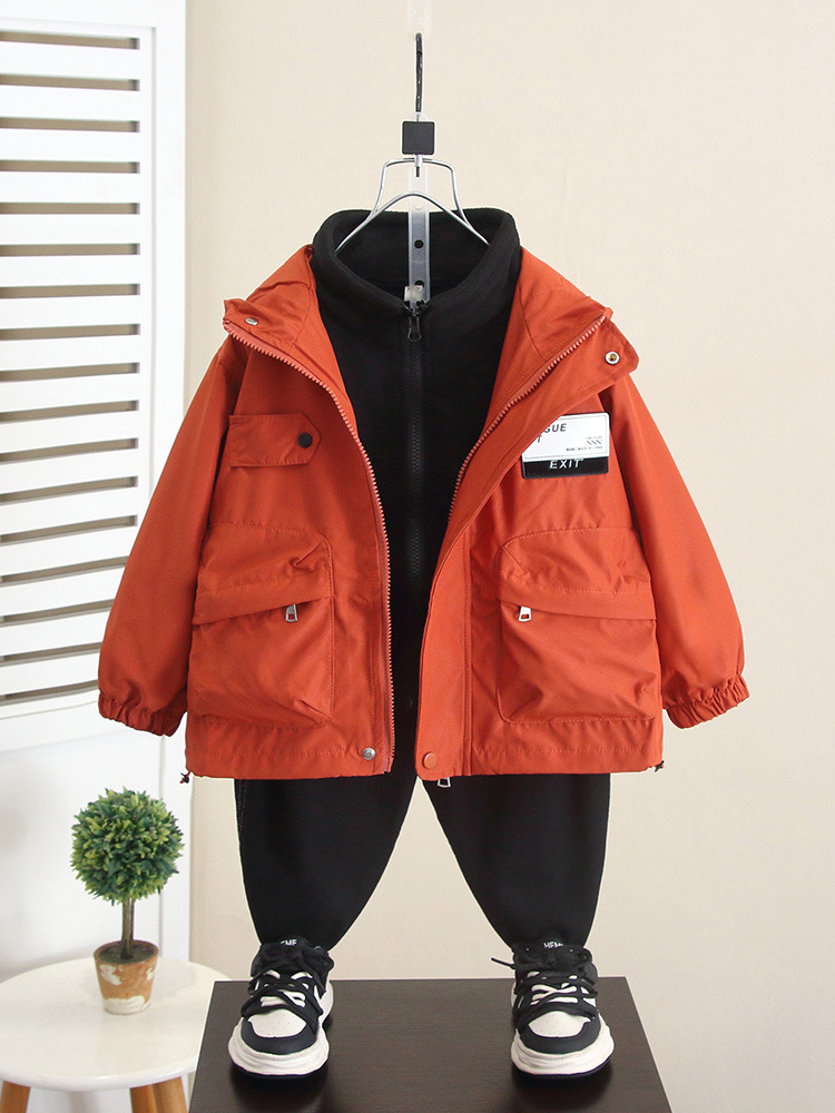 6349 Ropa para niños Chaqueta de herramientas de primavera y otoño para niños 2025 Nuevo estilo Chaqueta cortavientos de otoño para bebés Chaquetas para niños