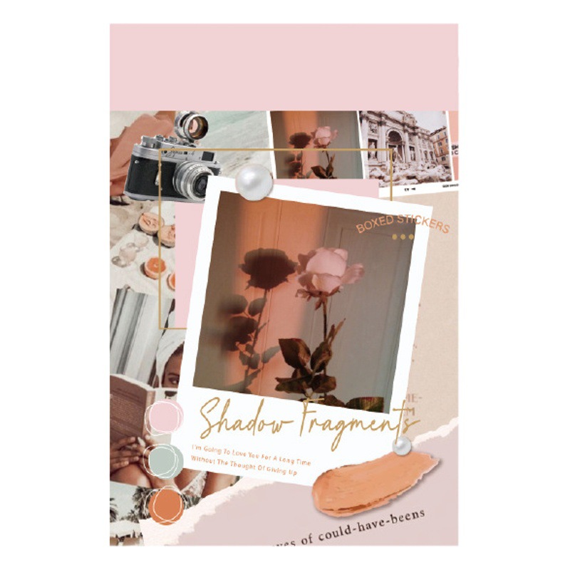 Light-picking Doudou libro de pegatinas período de floración serie de sueños retro ins Diario DIY material pegatinas decorativas 60 piezas 8 modelos