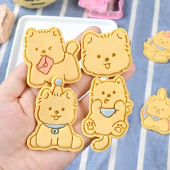 立体プレス適切なビスケット型ペット子犬漫画ビスケット型ウエストハイランド犬クッキーベーキングツール