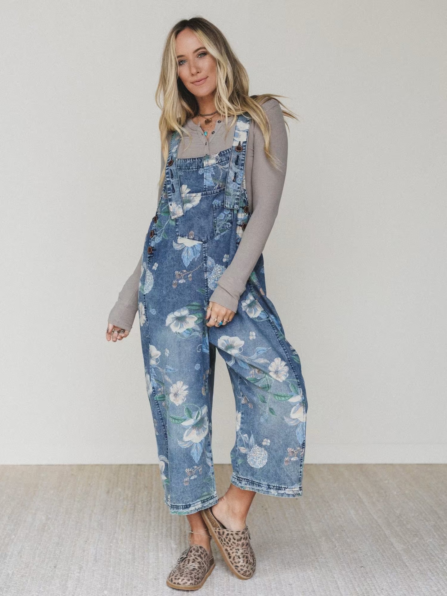 2026 Aliexpress transfronterizo tendencia callejera europea y americana suelta pantalones rectos de piernas anchas pantalones impresos jeans 89391