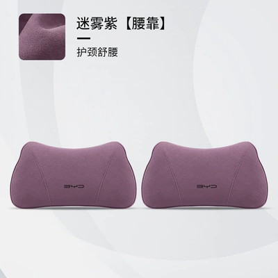 Waist support Neck Pillow, Lumbar Support, Interior - new-byd-mist-purple-pair-of-lumbar-supports