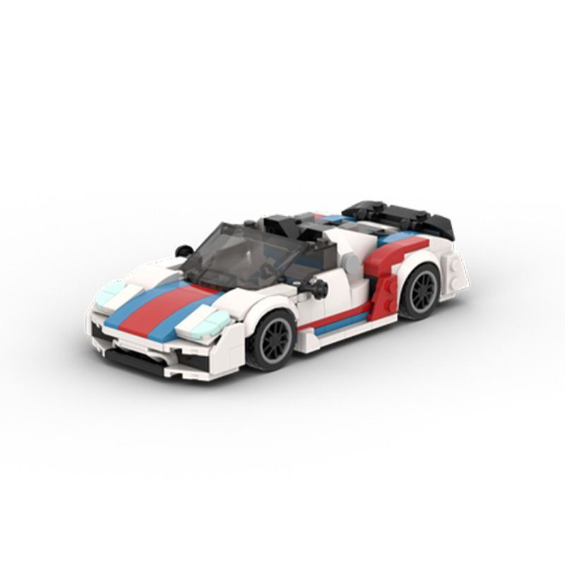 Compatible with Lego MOC-87427 Speed Champion Porsche 918 Spyder domestic diy assembled building blocks sports car