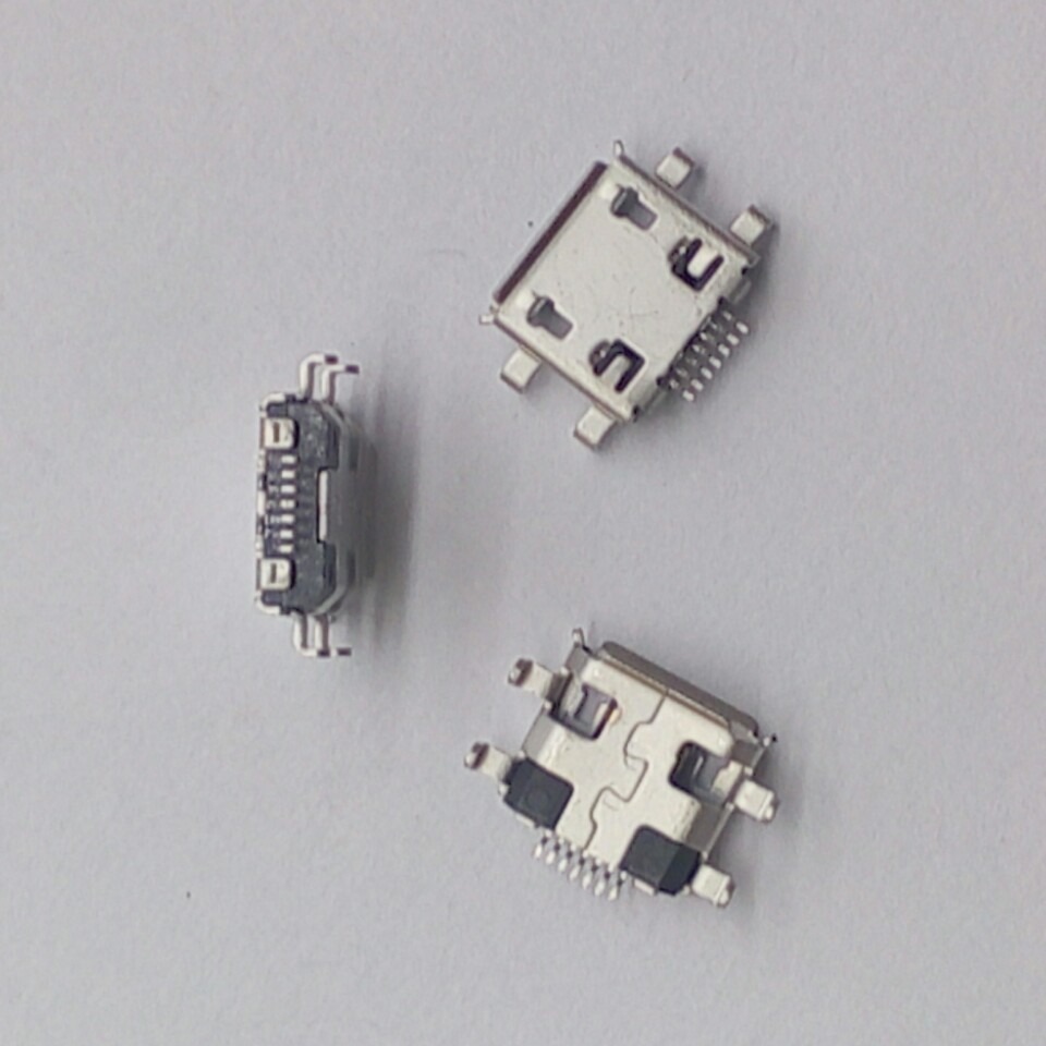 迈克7PIN MICRO USB 7P母座沉板0.8正插手机麦克7P 三星尾插