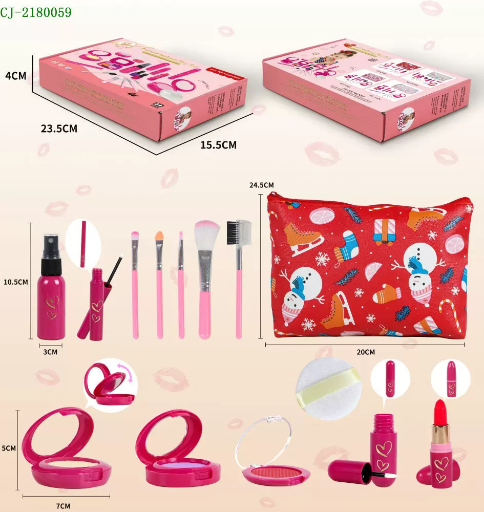 儿童女孩饰品化妆品梳妆玩具套装过家家仿真公主彩妆玩具化妆包