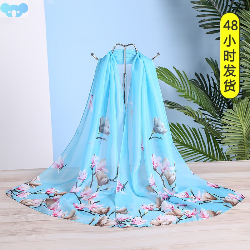 Brand New Chiffon Scarf Women Spring Summer Silk Scarves Thi