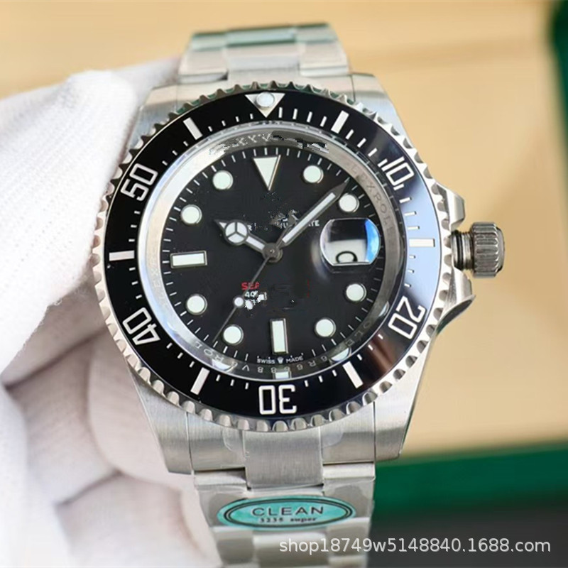 Foreign Trade Cross-Border Diver's Watch Automatic Mechanical Watch Steel Strap Fashionable Waterproof Diving Couple's Watch