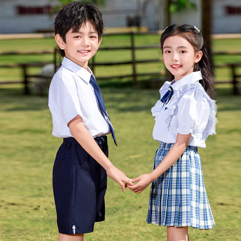 유치원 정원 의류 어린이 대학 영어 스타일 클래스 의류 초등 및 중등 학교 학생 교복 세트 읽기 합창 의류 공연 의류