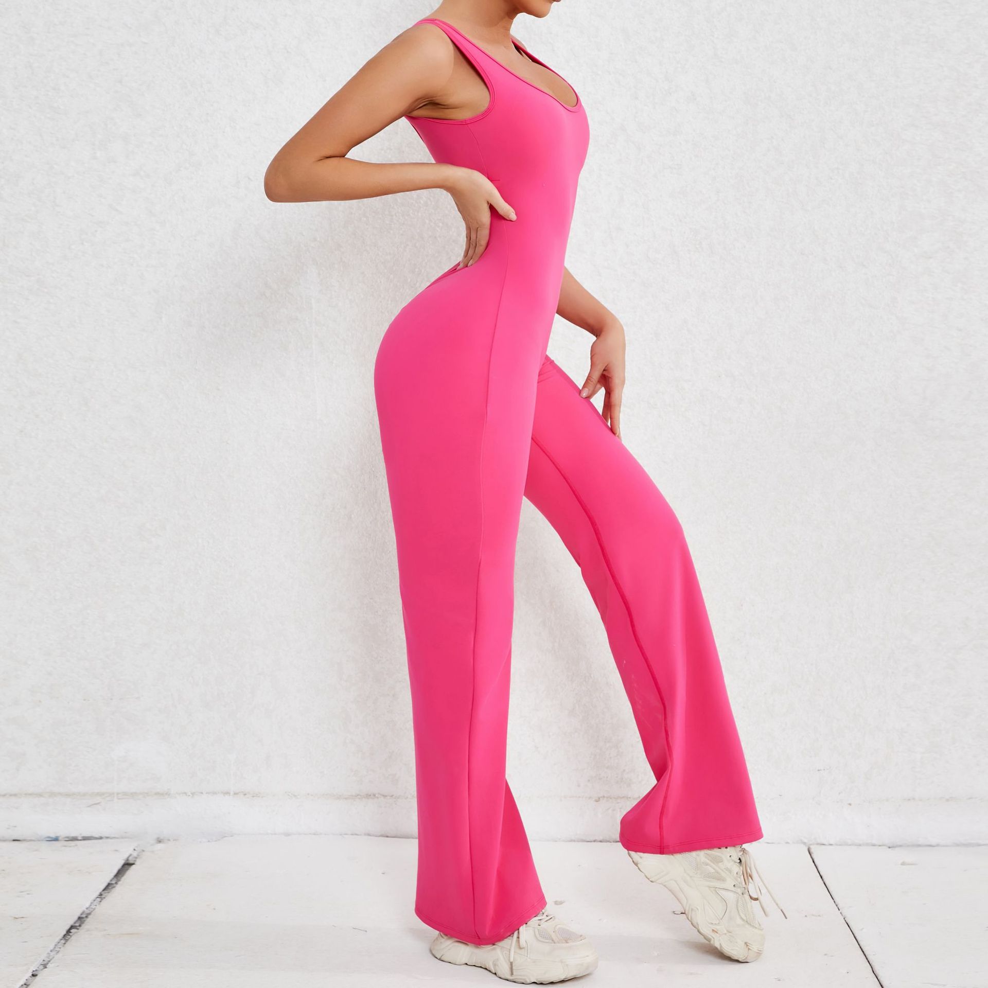 Simple Style Solid Color Nylon Cotton Blend Tracksuit Jumpsuits display picture 40