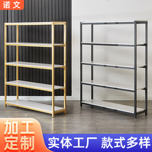 厂家定制服装店中岛置物货架简约直播落地展示架子商场鞋店陈列架