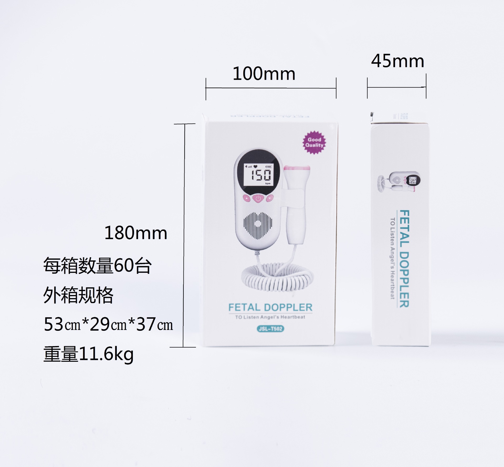 盒子正侧面 配字