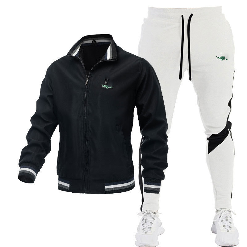 검정 + 흰색 바지