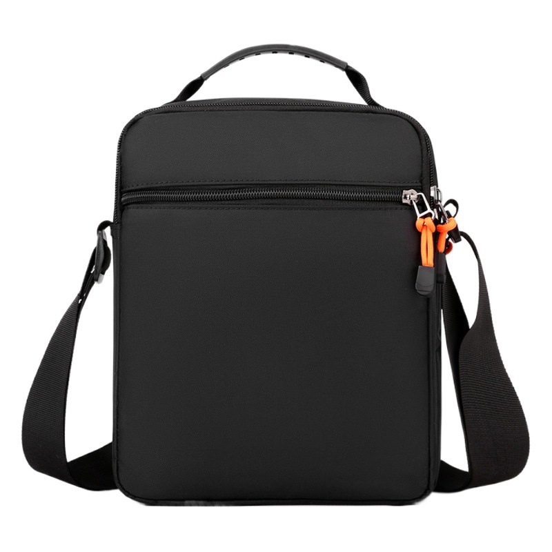 Men's Trendy Simple Contrasting Color Shoulder Bag Nylon Waterproof Casual Crossbody Bag Outdoor Travel Factory Direct Sale