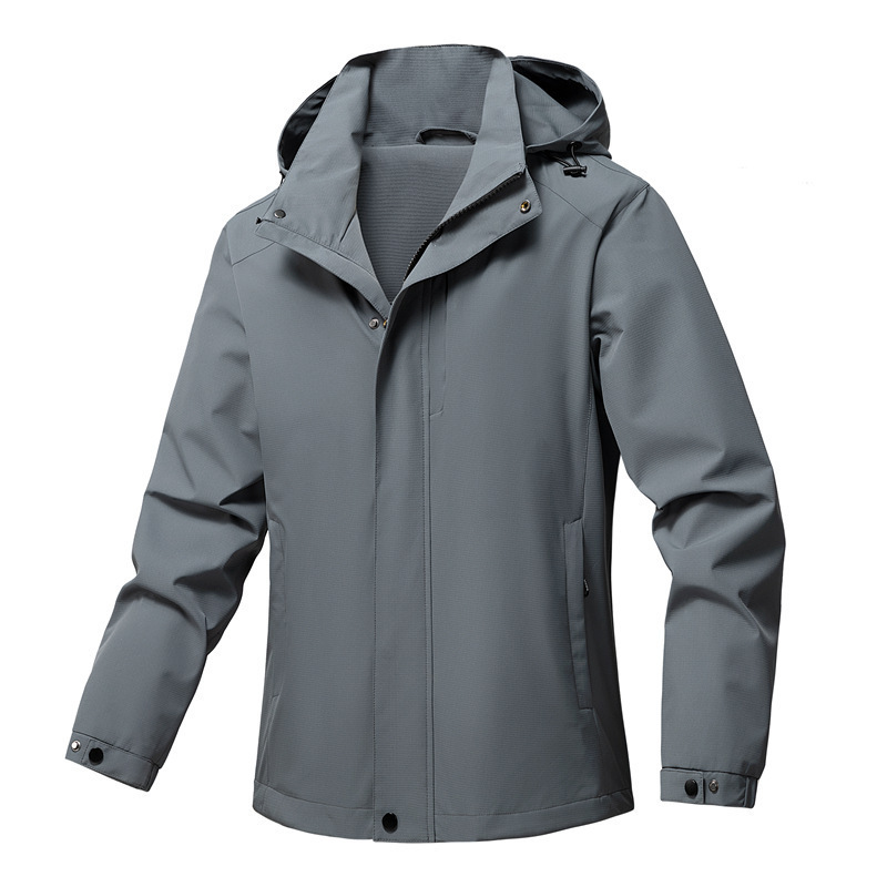 Hombres y mujeres de bolsillo chaqueta impermeable al aire libre chaqueta de trabajo delgada chaqueta de montaña ropa de montaña