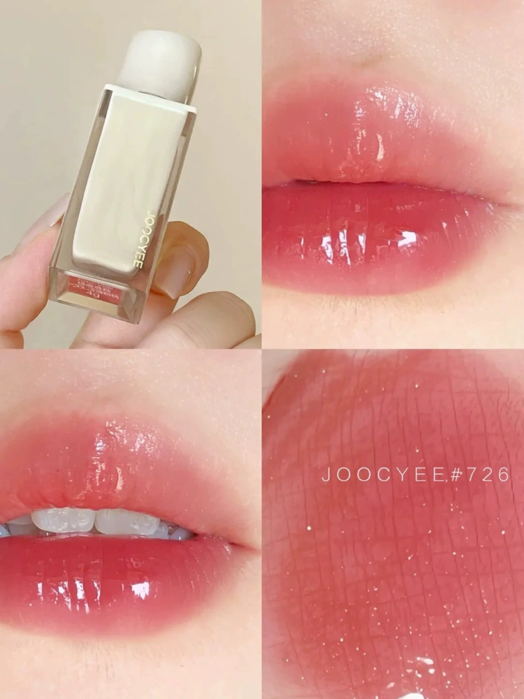 Блеск для губ Joocyee, зеркальный эффект и интенсивное увлажнение, лёгкое сияние