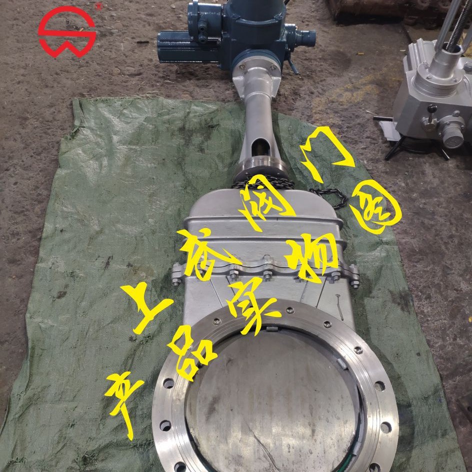 供应DMZ973W电动带盖暗杆式刀型闸阀