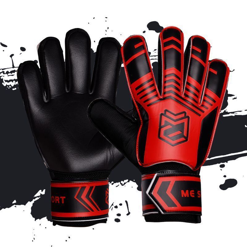 Portero, portero de fútbol, transpirable, niños de primaria, dedos, antideslizantes, entrenamiento profesional para adultos, guantes resistentes al desgaste