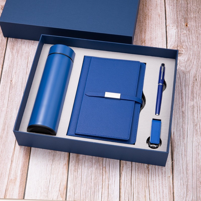 ビジネス a5pu ノートブックロック魔法瓶カップギフトボックスセットカスタムロゴ名刺ホルダー傘企業記念品|undefined