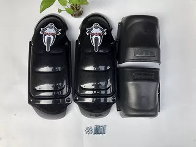 Motorcycle Bumper Frame with Motorcycle bumper - black-windshield