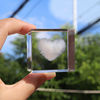 透明感水晶玻璃3D雲朵立方體ins風白雲小擺件生日禮物天氣晴桌面