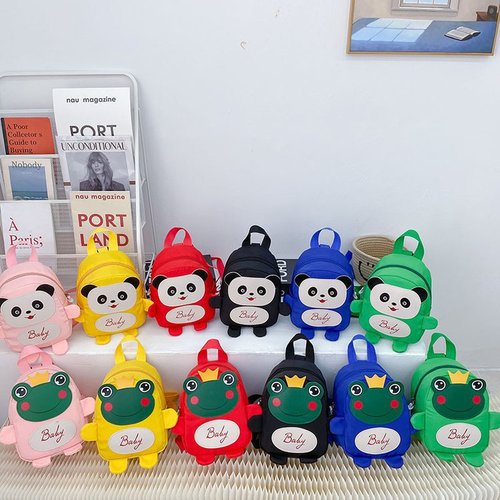  Spring School Opening Nylon Small Backpack Korean Style Travel Cute Frog Kindergarten Dual Shoulder One Piece Drop Shipping