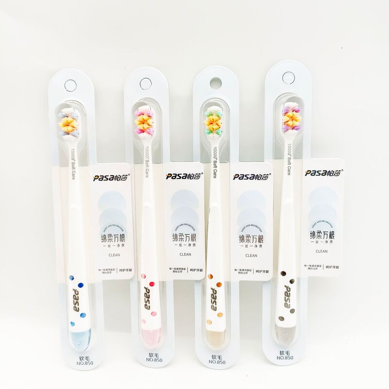 Factory wholesale New Pasha 850 soft ten thousand soft hair fine hair household adult toothbrush independent packaging postage