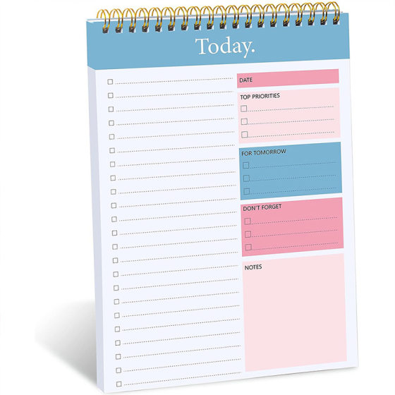 Cross-border English Daily Weekly Circle Book Simple ins Wind Self-discipline Schedule Time Management Plan Notebook