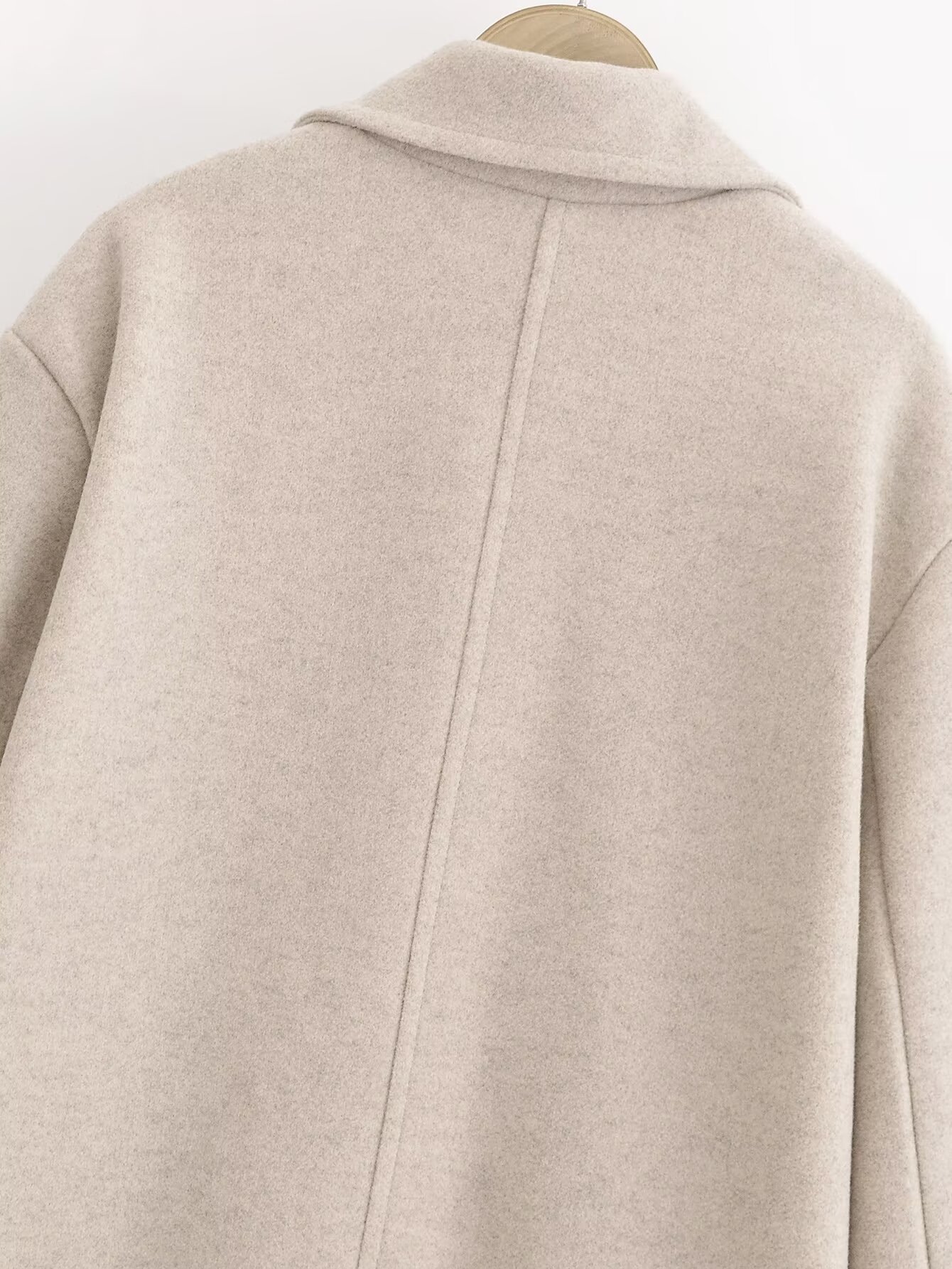 Vêtements pour femmes automne et hiver nouvelle mode de rue manteau coupe-vent en laine veste_voghion.com