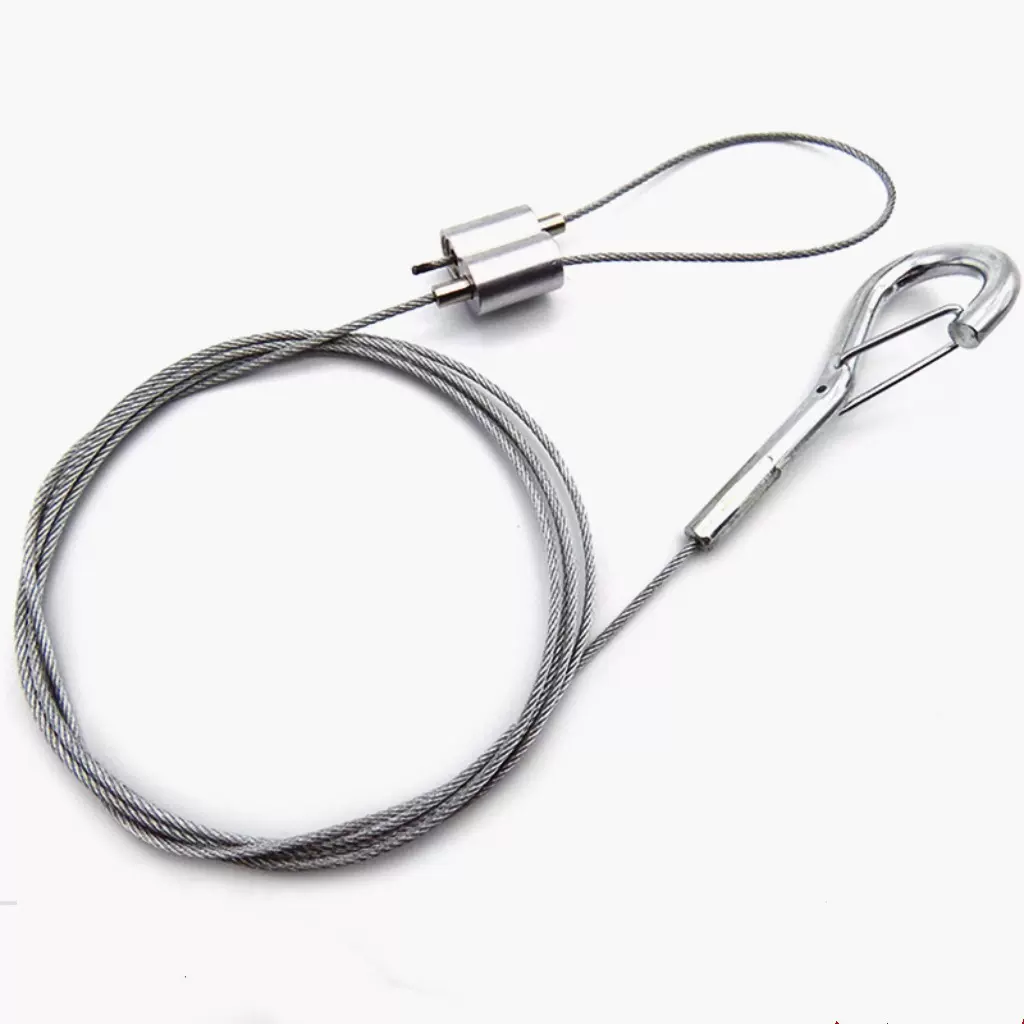 灯饰吊线，五金配件挂钩挂画线画框钢丝绳LED卡线器现代风灯具