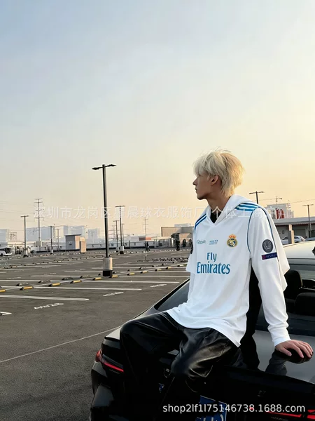 1718 same style Real Madrid casual long-sleeve sweatshirt T-shirt trendy brand C. Ronaldo sweatshirt autumn and winter clothing cross-border wholesale