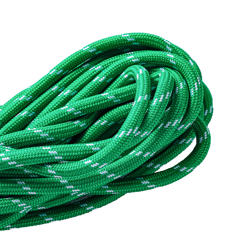 Cuerdas de poliéster coloridas de 5 mm cuerdas redondas cuerdas de agrupación resistentes al desgaste DIY cuerdas tejidas a mano colgante de llaver creativo