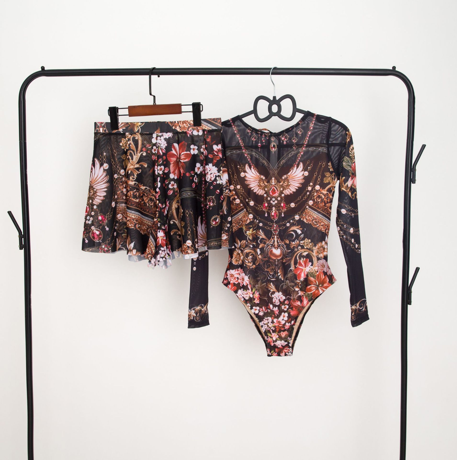 2025 Bikini transfronterizo europeo y americano de una pieza Купальник traje de baño de protección solar pantalones cortos de dos piezas image 8