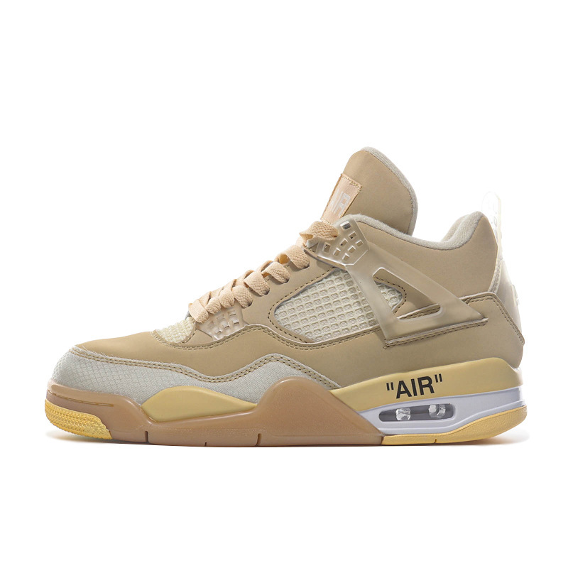 Zapatos de baloncesto Putian puros originales AJ4 amarillos hembra rojo trueno macho AIR negro gatos zapatos de hombre zapatos de mujer zapatos deportivos