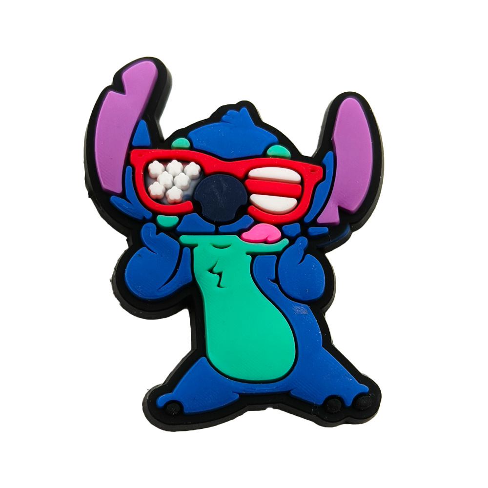 かわいい漫画スティッキシリーズ洞靴花pvcソフトガーデン靴diy装飾ボタン