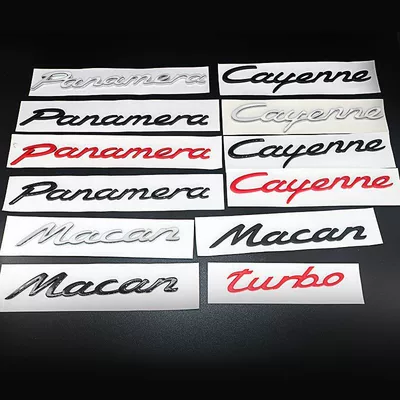 Cayenne GTS emblem, black lettering | Car logo