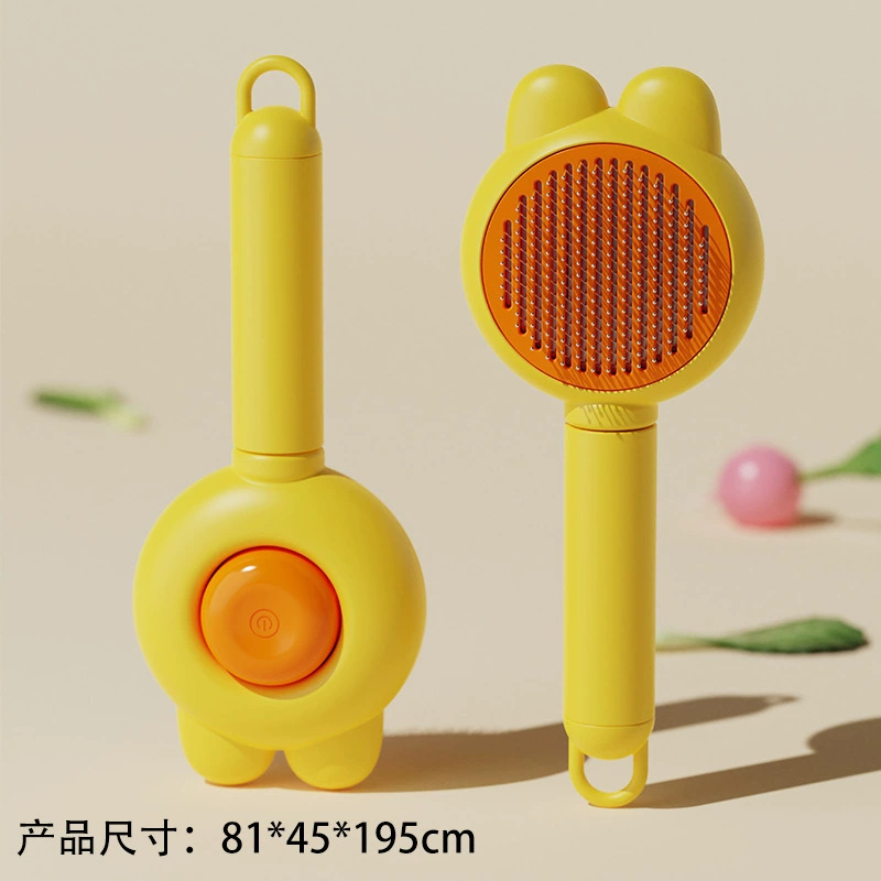 Peine de eliminación de pelo de oreja de conejo - Amarillo