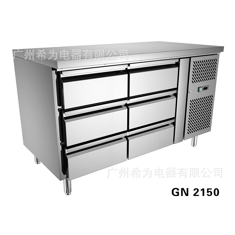 沙拉台商用开槽水果捞展示柜冷藏发酵箱酱菜保鲜工作台小菜冰箱柜