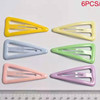 Wholesale various children's candy color water droplets bb clipper baking lacquer clamps simple card