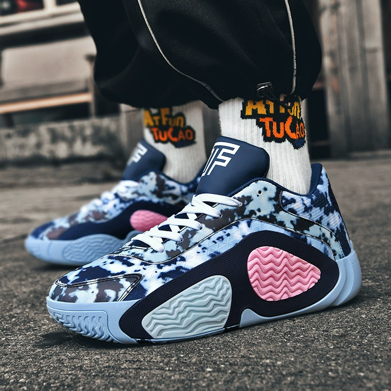 Баскетбольные кроссовки для мужчин и женщин, осенние новые противоскользящие, износостойкие, амортизирующие, практичные, сетчатые, дышащие, студенческие спортивные туфли, высокие ботинки