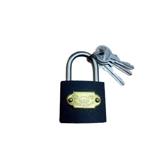One-word gray iron padlock small lock drawer lock cabinet lock padlock dormitory door lock factory wholesale safety certification