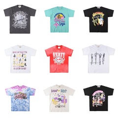 欧米の潮牌Vertabraceの新型の高街の漫画人はアルファベットのプリントのファッションの男女の半袖のtシャツのようです。