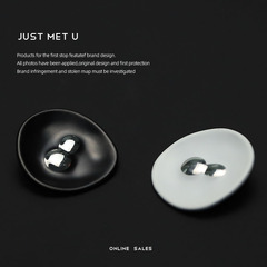 YOKO 黑白色金屬紐扣西裝扣子襯衣開衫袖領扣外套皮草大衣裝飾扣