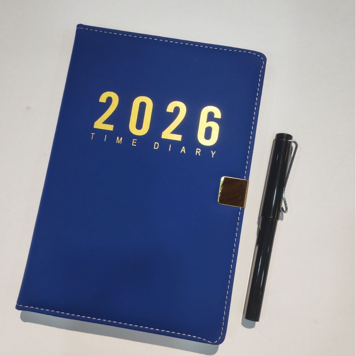 最新2026英文西文年历本肤感PU商务本册外贸笔记本