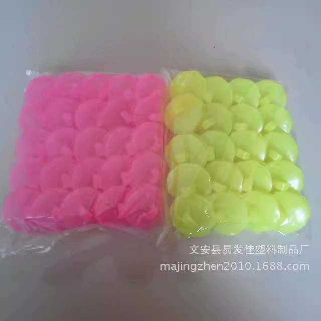 Кисть для волос Flower Hair Bath Brush, PE, диаметр 7.5 см, одноцветная или набор на 50 шт