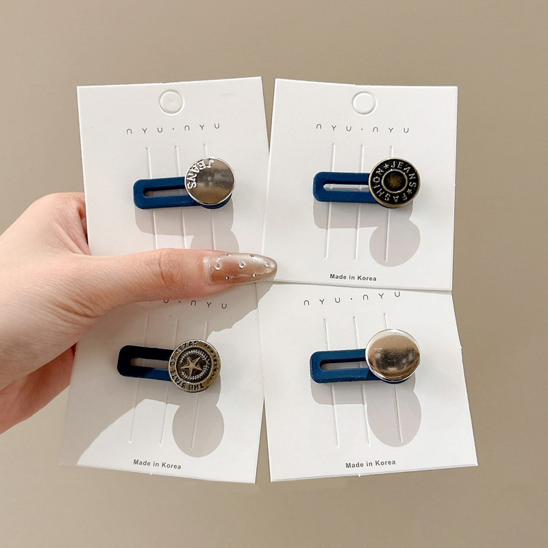 2024 nuevo estilo de lujo ligero de alto nivel Jeans clip de cabello nicho clip de cabello de oro clip de cabello de temperamento frange clip