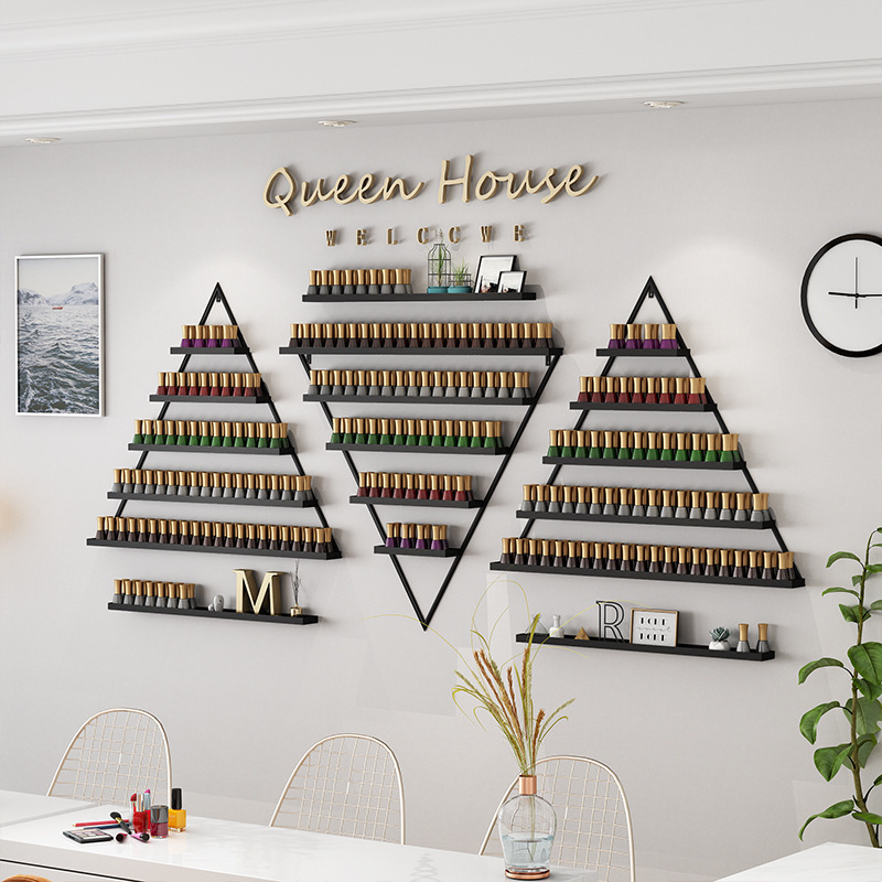 铁艺指甲油架子壁挂美甲展示架网红甲油胶摆放架美甲店墙上置物架