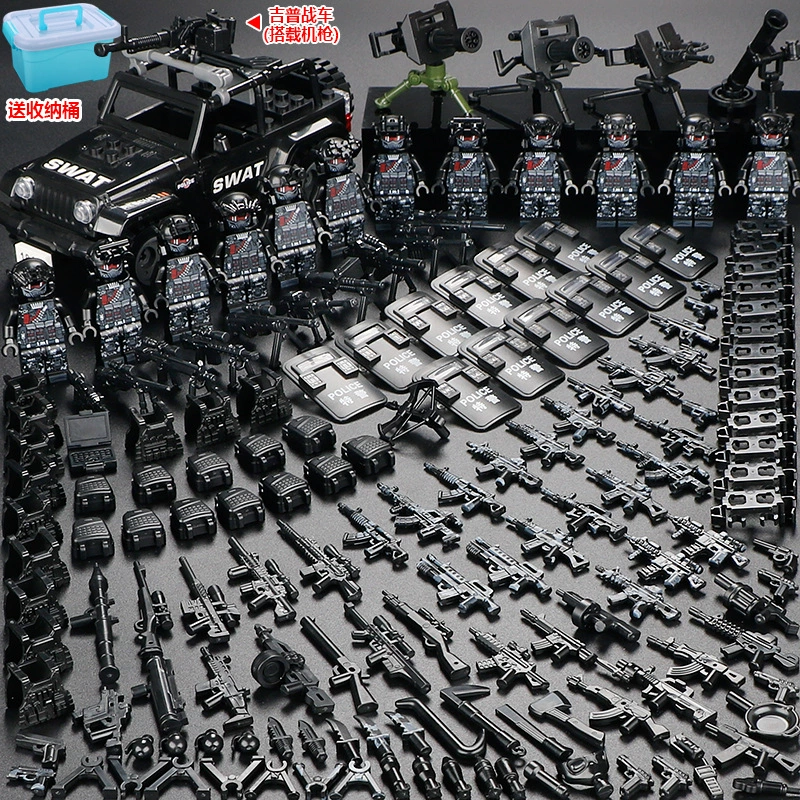 Конструктор с минифигурками (Lego) — военные и полиция, солдаты, техника и аксессуары, наборы